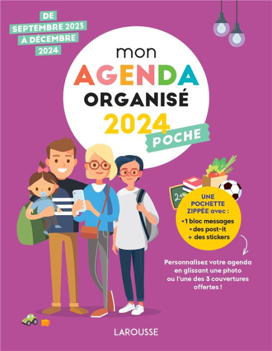 Emprunter Mon agenda organisé poche. De septembre 2023 à décembre 2024, Edition 2024 livre