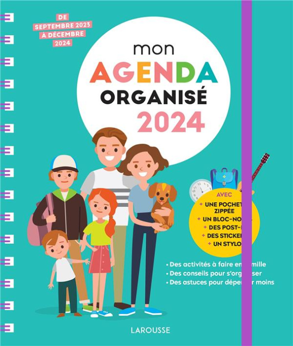 Emprunter Mon agenda organisé. De septembre 2023 à décembre 2024. Avec un stylo, Edition 2024 livre