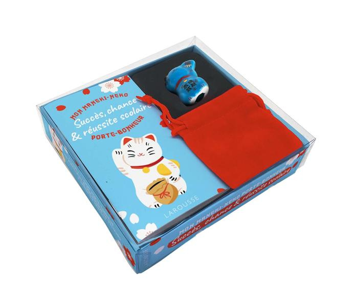 Emprunter Mon Maneki-neko porte-bonheur Succès, chance et réussite scolaire. Coffret avec 1 livret 1 chat po livre