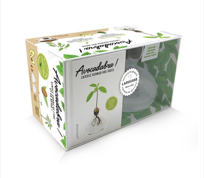 Emprunter Coffret Avocadabra. Coffret avec 1 vase germoir et 1 livre livre