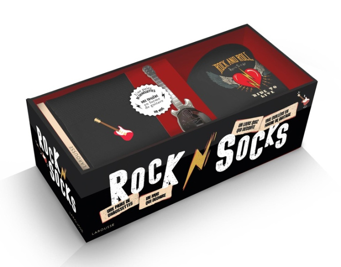 Emprunter Rock & Socks ! Coffret avec un mug en céramique, une cuillère en forme de guitare électrique, une pa livre