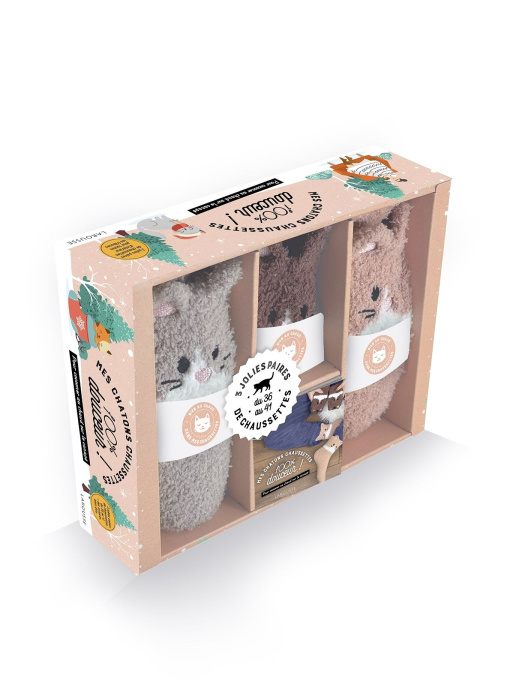 Emprunter Mes chatons chaussettes. Coffret avec 3 jolies paires de chaussettes livre