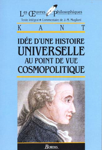 Emprunter IDEE D'UNE HISTOIRE UNIVERSELLE AU POINT DE VUE COSMOPOLITIQUE livre