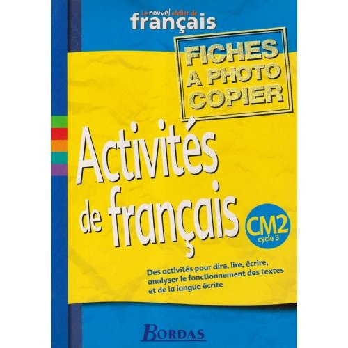 Emprunter Activités de français. CM2 cycle 3 livre