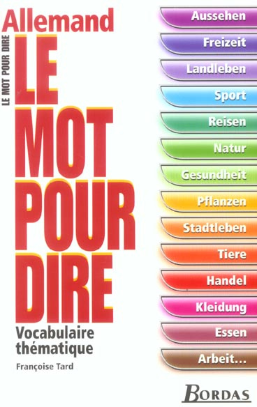 Emprunter Allemand. Vocabulaire thématique livre