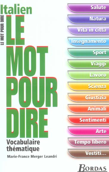 Emprunter Italien. Vocabulaire thématique livre