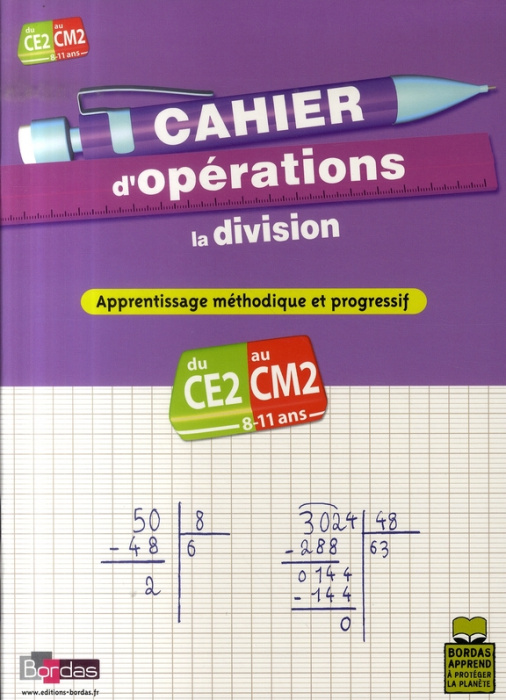 Emprunter Cahier d'opérations CE2-CM2. La division livre