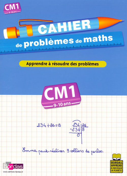 Emprunter Cahier de problèmes de maths CM1 livre