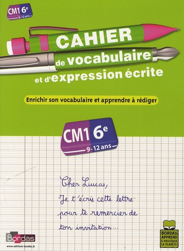 Emprunter Cahier de vocabulaire et d'expression écrite CM1-6e livre