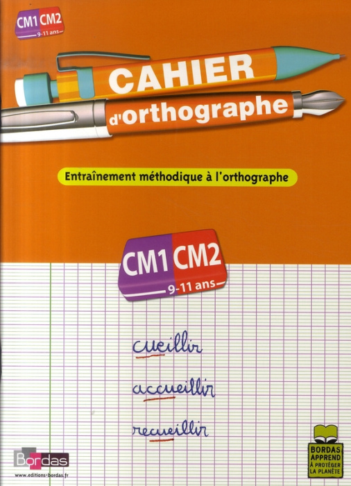 Emprunter Cahier d'orthographe CM1-CM2 livre