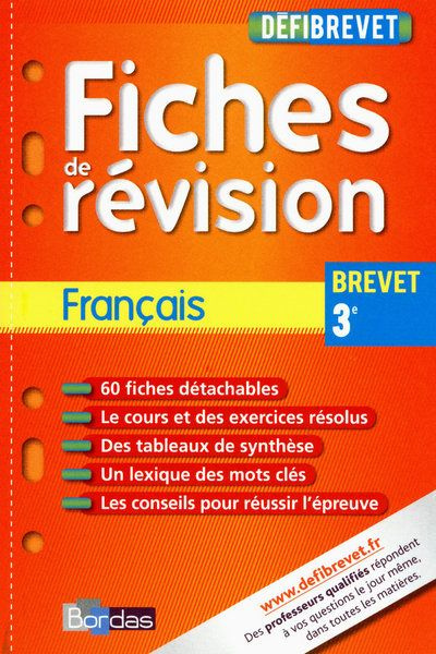 Emprunter Français 3e. Fiches de révision livre