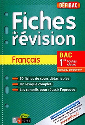 Emprunter Français 1e toutes séries. Fiches de révision livre