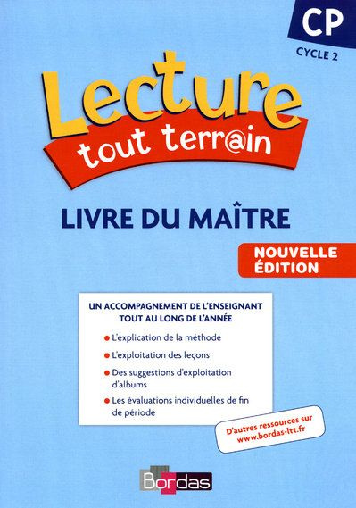 Emprunter Lecture tout terrain CP. Livre du maître, Edition 2010 livre