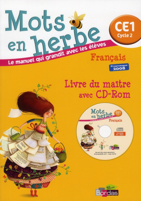 Emprunter Français CE1 Mots en herbe. Livre du maître, Programmes 2008, avec 1 CD-ROM livre