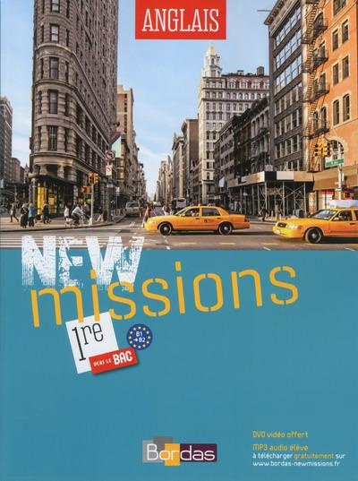 Emprunter Anglais 1re B1-B2 New missions. Avec 1 DVD livre