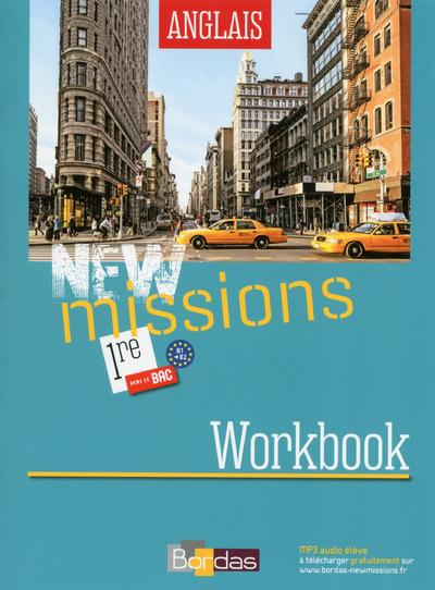 Emprunter Anglais 1re B1-B2 New Missions. Workbook livre