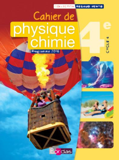 Emprunter Cahier de Physique-Chimie 4e Cycle 4. Edition 2016 livre