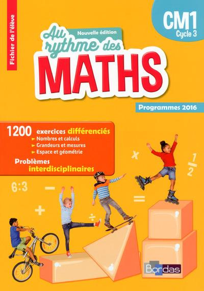 Emprunter Mathématiques CM1 Cycle 3 Au rythme des maths. Fichier de l'élève, Edition 2017 livre