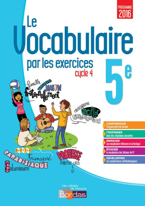 Emprunter Français 5e Cycle 4 Le vocabulaire par les exercices. Cahier d'exercice, Edition 2017 livre