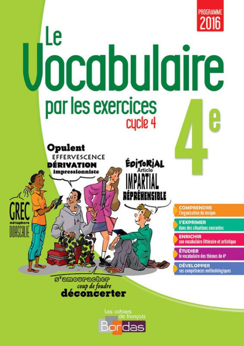 Emprunter Le vocabulaire par les exercices 4e Cycle 4. Edition 2017 livre