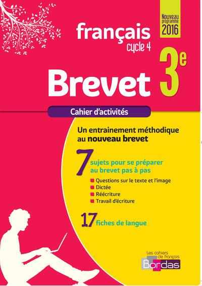 Emprunter Français brevet 3e. Cahier d'exercices, Edition 2017 livre