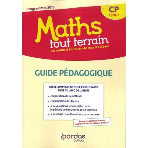 Emprunter Maths tout terrain CP Cycle 2. Guide pédagogique, Edition 2019 livre