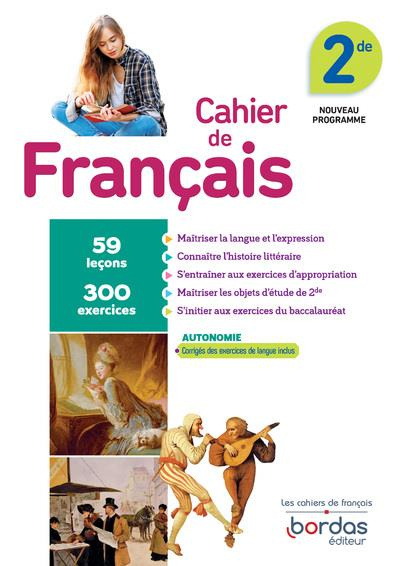 Emprunter Français 2de. Cahier d'exercices, Edition 2019 livre