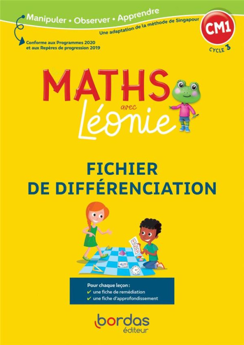 Emprunter Les maths avec Léonie CM1. Fichier de différenciation, Edition 2022 livre