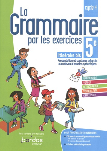 Emprunter La grammaire par les exercices 5e itinéraire bis. Cahier d'exercices, Edition 2022 livre