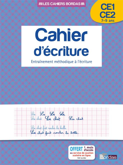 Emprunter Cahier d'écriture CE1-CE2. Entraînement méthodique à l'écriture livre