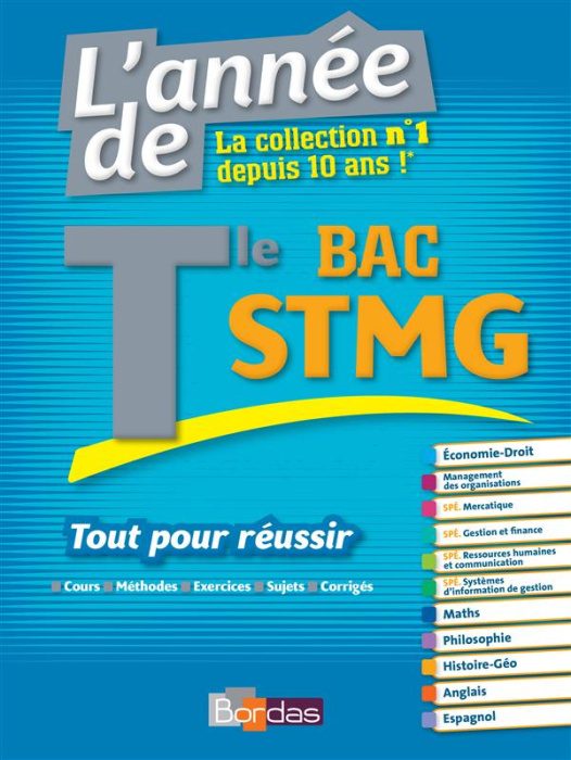 Emprunter L'année de Tle Bac STMG. Edition 2016 livre