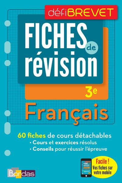 Emprunter Français 3e. Fiches de révision livre