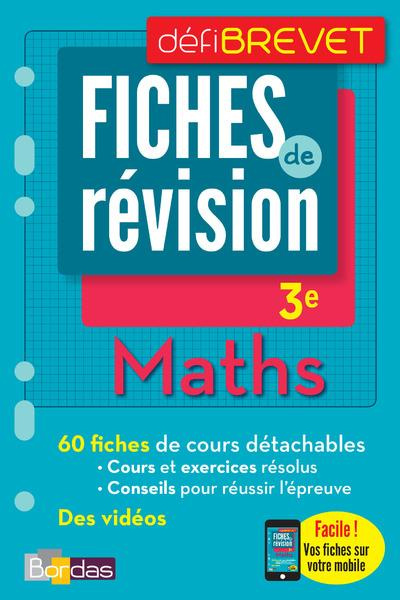 Emprunter Maths 3e. Fiches de révision, Edition 2017 livre