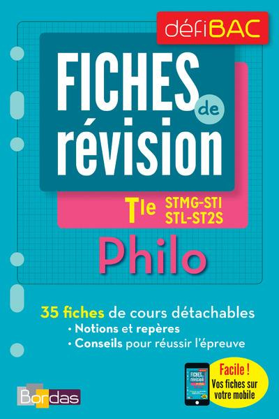 Emprunter Philosophie Tle STMG-STI-STL-ST2S. Fiches de révision livre