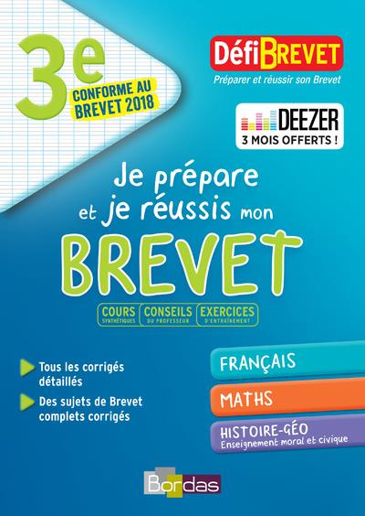 Emprunter Je prépare et je réussis mon brevet 3e. Edition 2018 livre