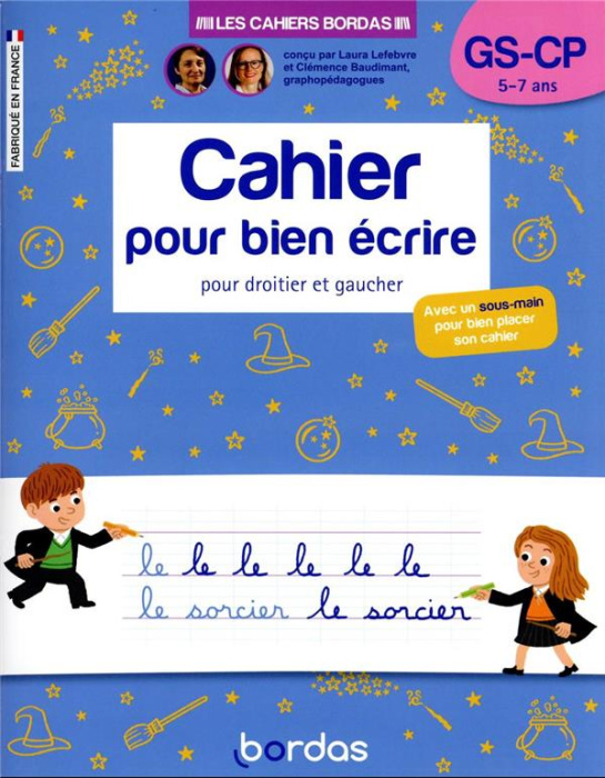 Emprunter Cahier pour bien écrire GS-CP. Pour droitier et gaucher, avec un sous-main pour bien placer son cahi livre
