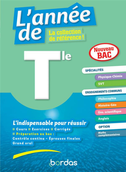 Emprunter L'année de Tle spécialités physique-chimie / maths enseignements communs. Edition 2023 livre