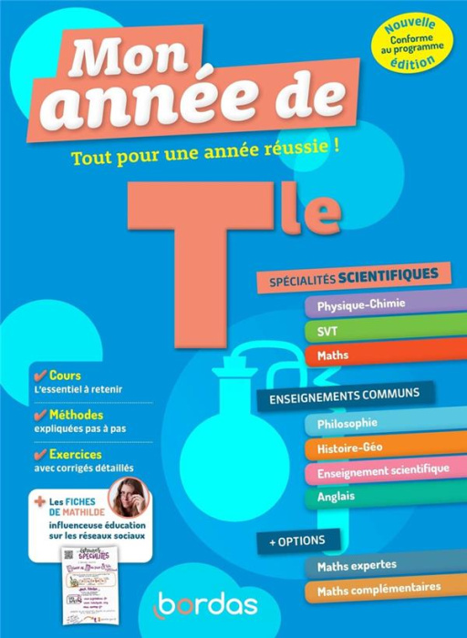 Emprunter Mon Année de Tle Spécialités scientifiques, enseignements communs options livre