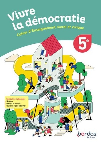 Emprunter Vivre la démocratie 5e. Cahier d'enseignement moral et civique, Edition 2024 livre