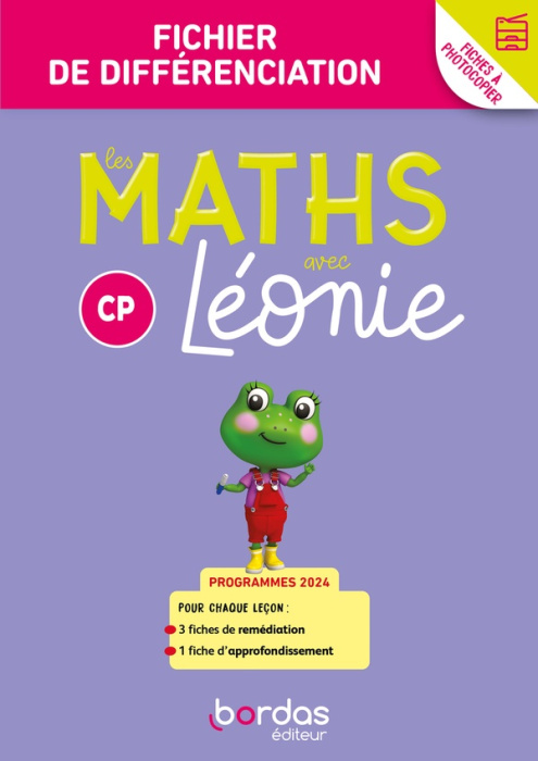 Emprunter Les maths avec Léonie CP. Fichier de différenciation, Edition 2024 livre