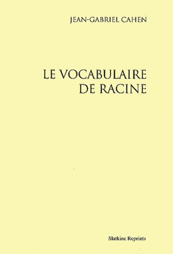 Emprunter LE VOCABULAIRE DE RACINE. (1946) livre