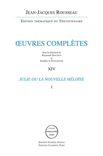 Emprunter JULIE OU LA NOUVELLE HELOISE. 2 VOL. livre
