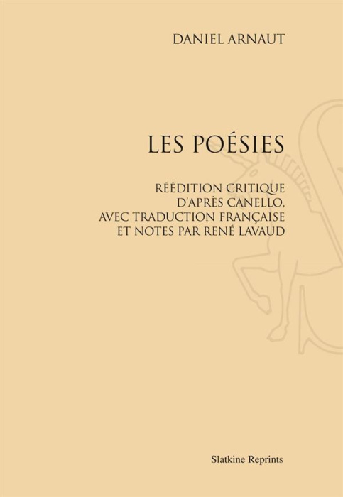 Emprunter LES POESIES. REEDITION CRITIQUE D'APRES CANELLO, AVEC TRADUCTION FRANCAISE ET NOTES. (1910) livre