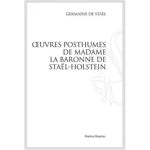 Emprunter OEUVRES POSTHUMES. (1861) livre