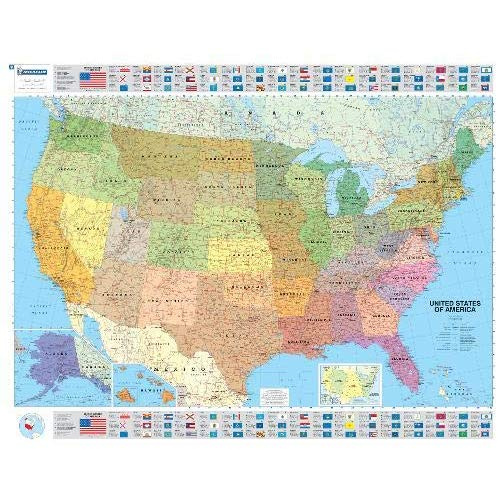 Emprunter Carte USA poliique 1:3850000 livre