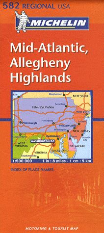 Emprunter Mid-Atlantic, Allegheny Highlands / 1/500 000 livre