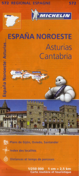 Emprunter ASTURIAS , CANTABRIA 11572 CARTE ' REGIONAL ' MICH livre