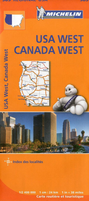 Emprunter USA WEST , CANADA WEST 11585 CARTE ' REGIONAL ' MI livre