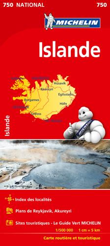 Emprunter ISLANDE 11750 CARTE 'NATIONAL' MICHELIN KAART livre