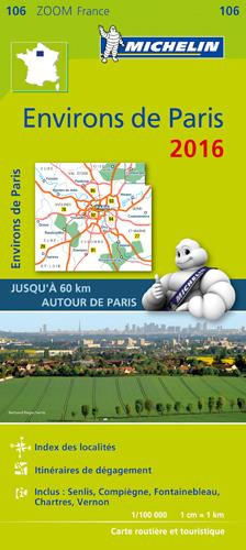 Emprunter 106 Environs de Paris 2016 1-100000 livre